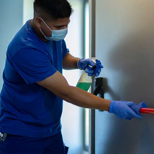 Man Cleaning the rod
